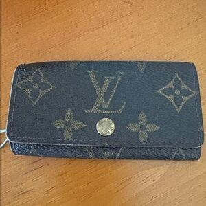Louis Vuitton Brown leather key holder REHAB repair project piece